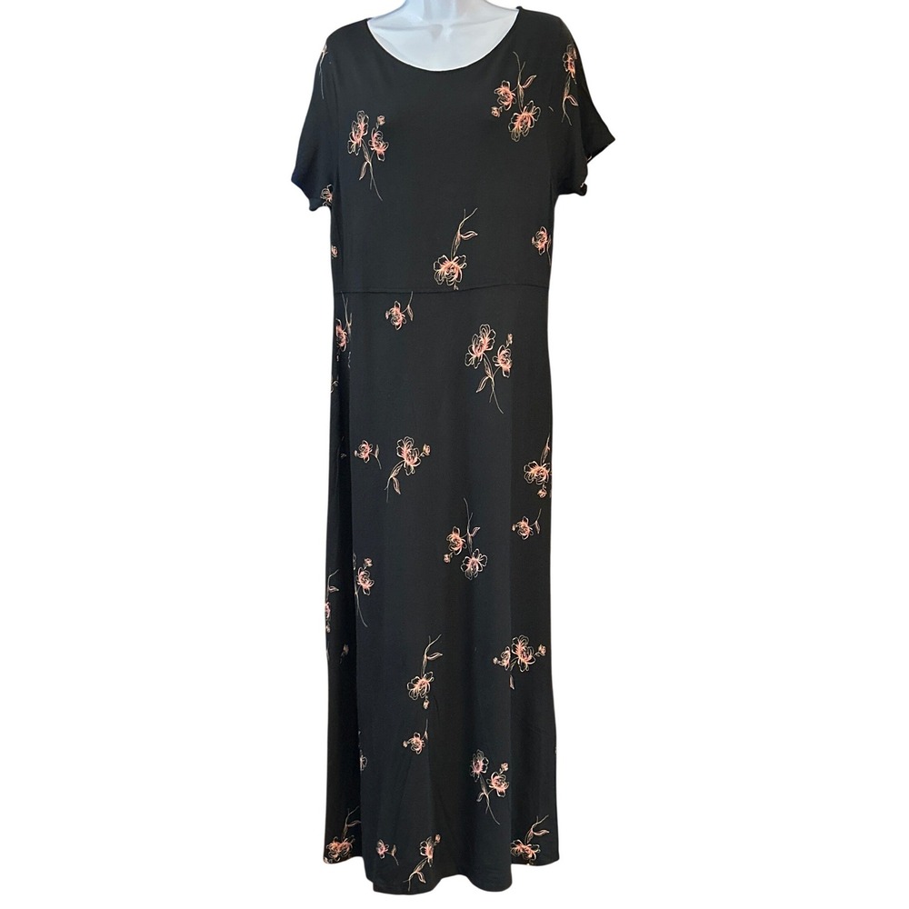 Vintage 90's Style Emma James Maxi Dress Cottagecore Romantic Floral Granncore